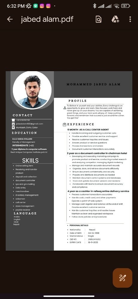Jabed Alam - 1