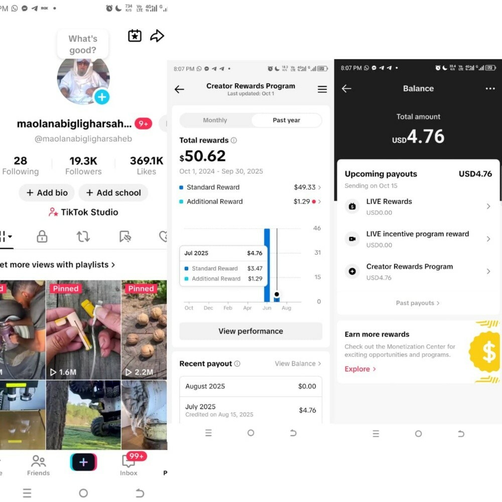 tiktok UK monetize acc - 1