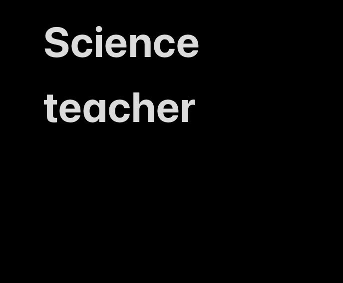 science teacher - 1