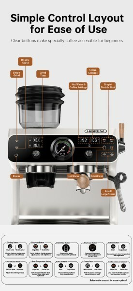 Pro HiBREW H7B Espresso Machine - 12