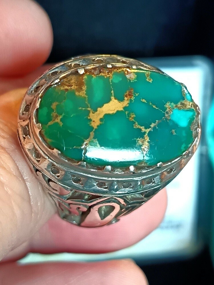 Daiamond Turquoise ring - 4