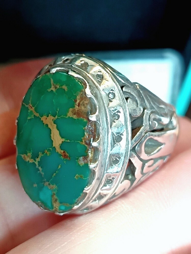 Daiamond Turquoise ring - 1