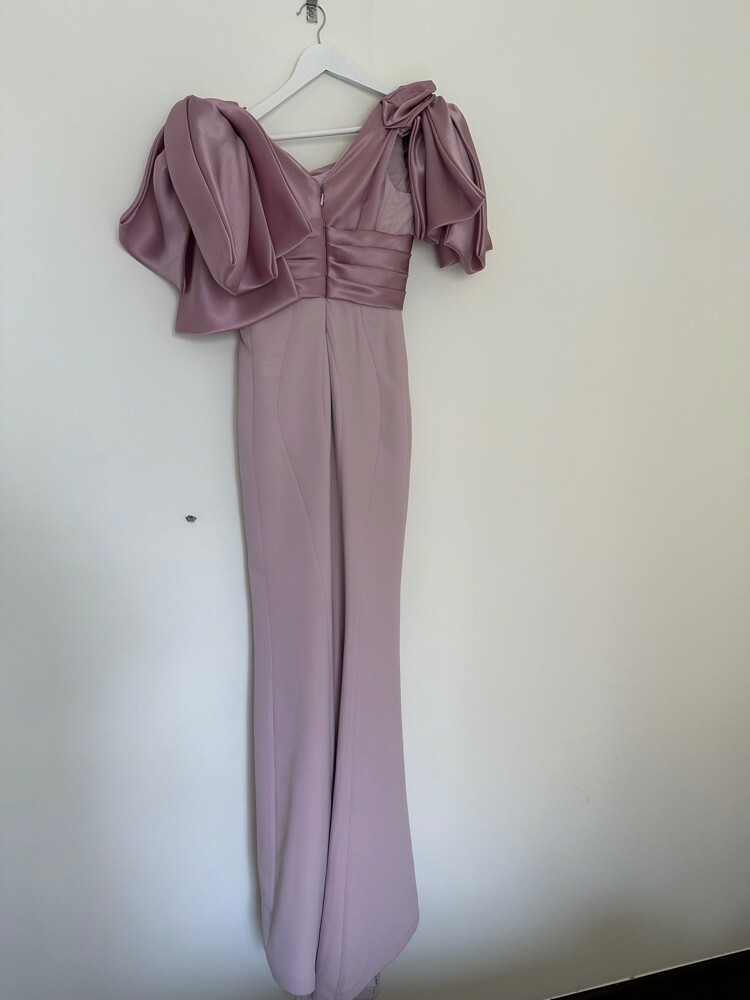 evening purple dress - 7
