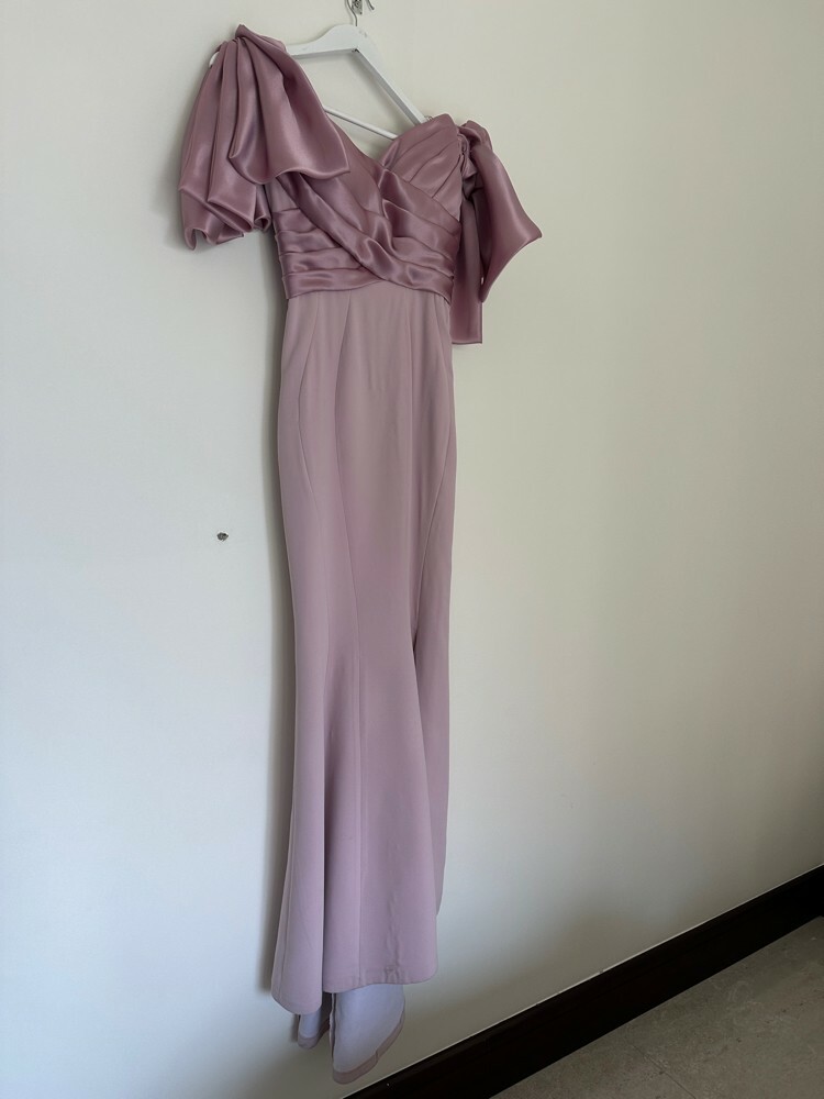 evening purple dress - 1