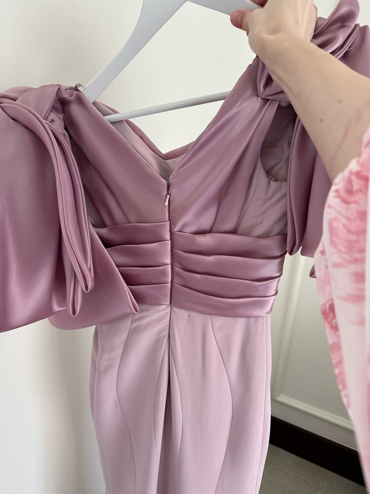 evening purple dress - 4