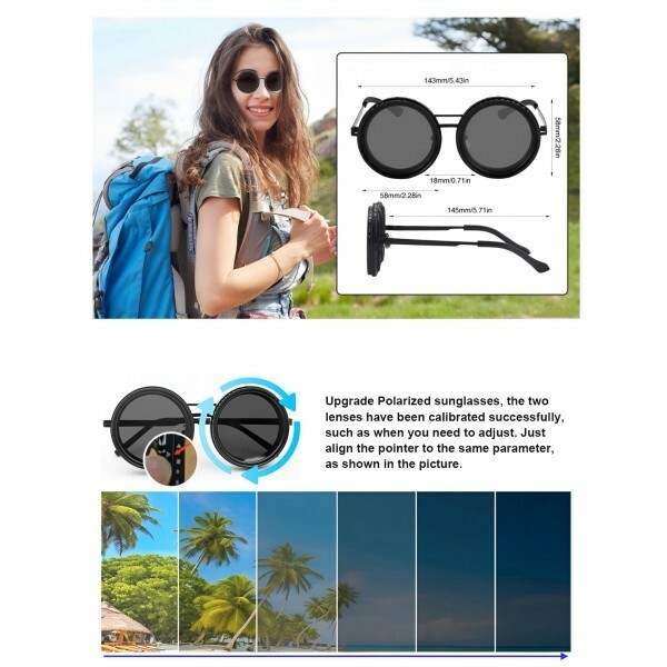 Sunglasses 9 Adjustable TintLevel - 2