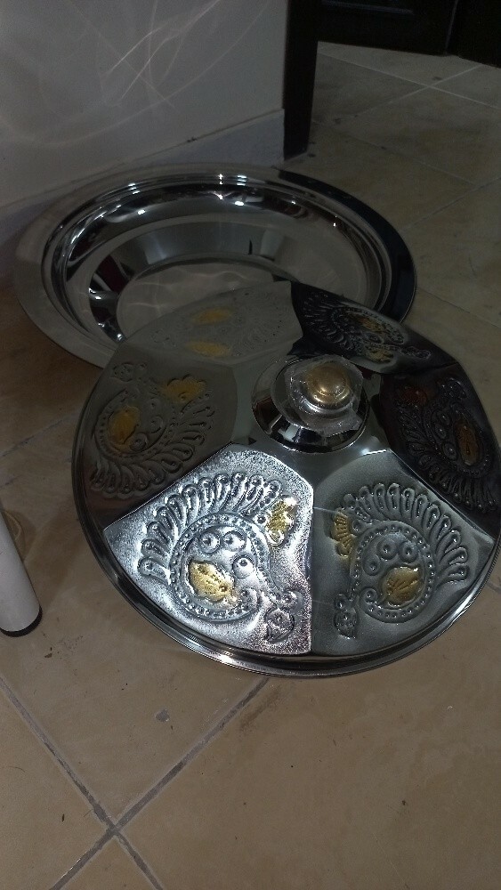 صنية تقديم كبير الحجم بغطاء - 2