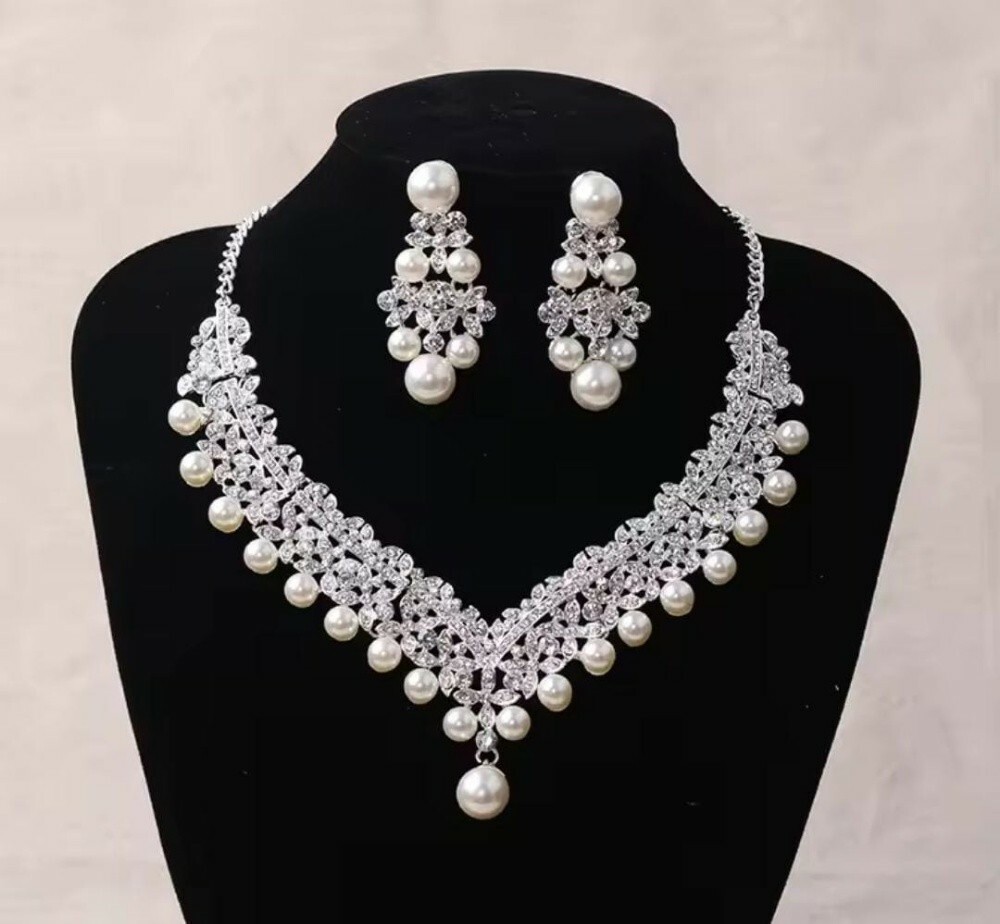 wedding Crown and necklace set - 2