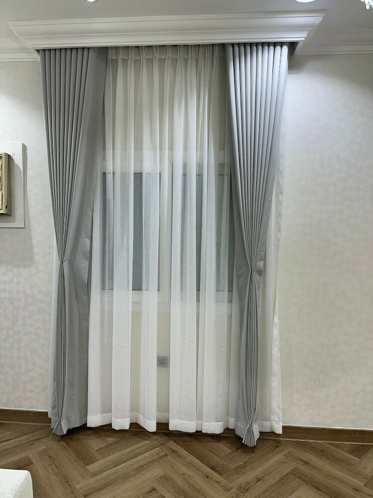 Sofa Curtain Wallpaper Tv Cabinet - 1