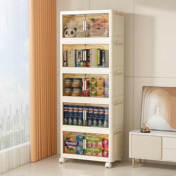 Foldable Storage Cabinet 5 Layer - 4
