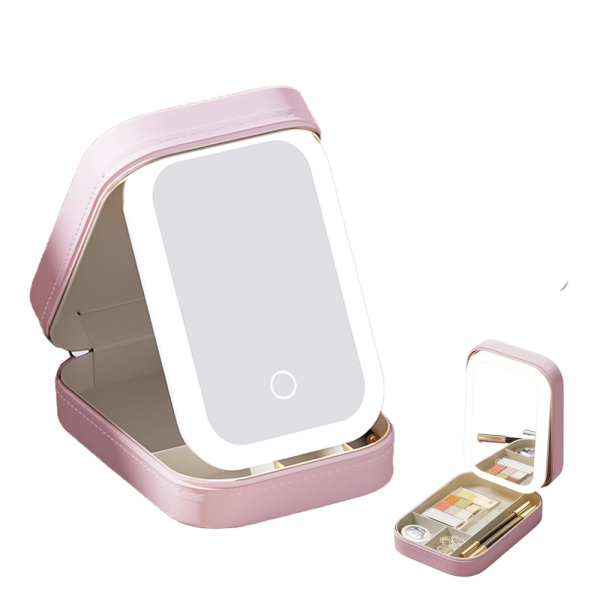 LED _Makeup Mirror-pink - 1