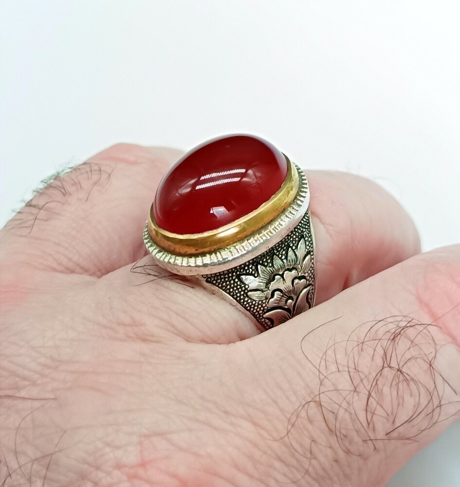Luxurious silver ring - 2