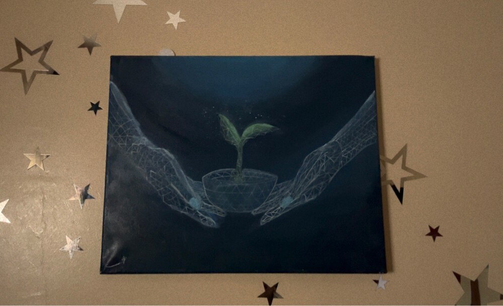 hand drawn painting  - 1