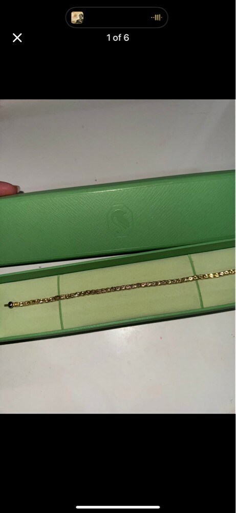 swarovski matrix tennis bracelet  - 1