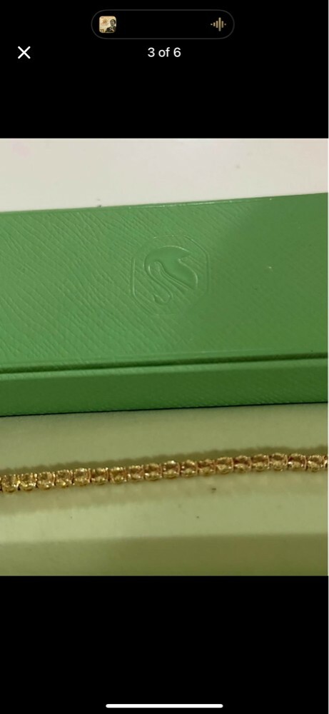 swarovski matrix tennis bracelet  - 4