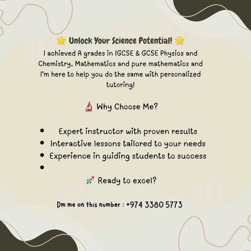 IGCSE / OLEVEL TEACHER  - 1