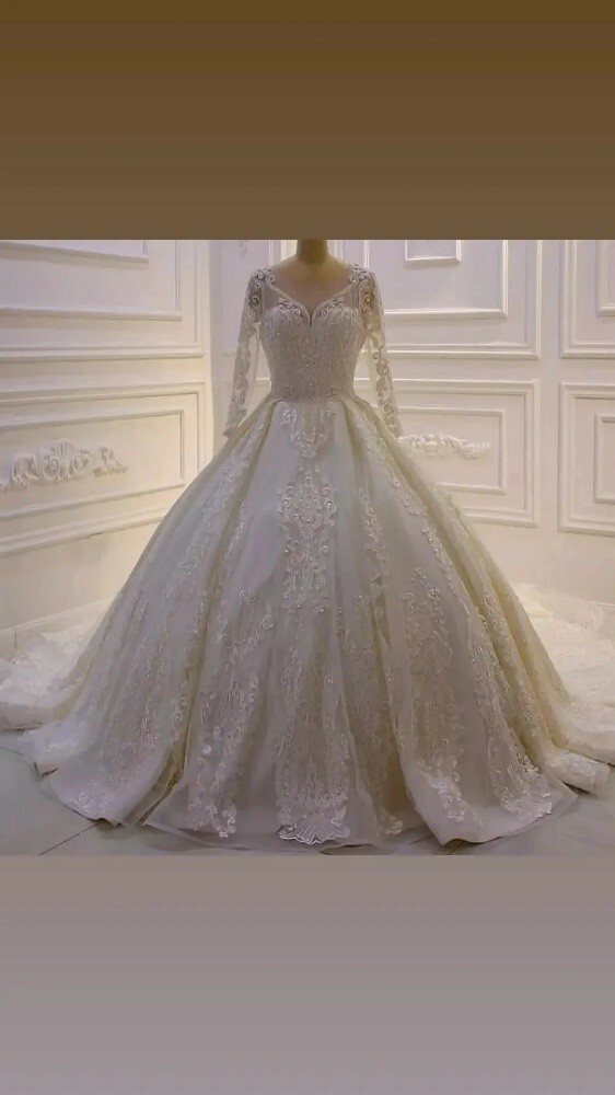 Wedding gown brand new for rent - 1