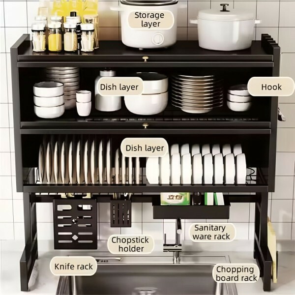 Double Layer Drain Rack - 4