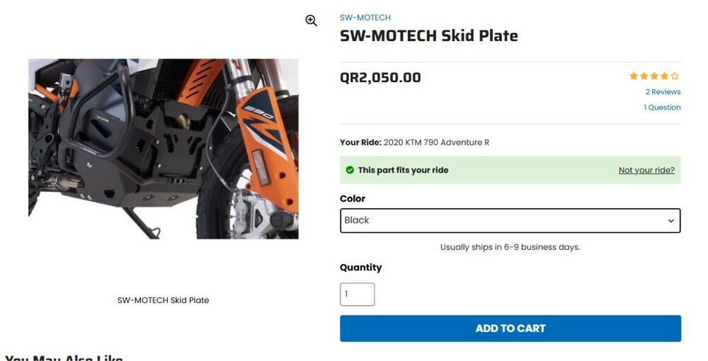 SW-MOTECH KTM skid plate - 2