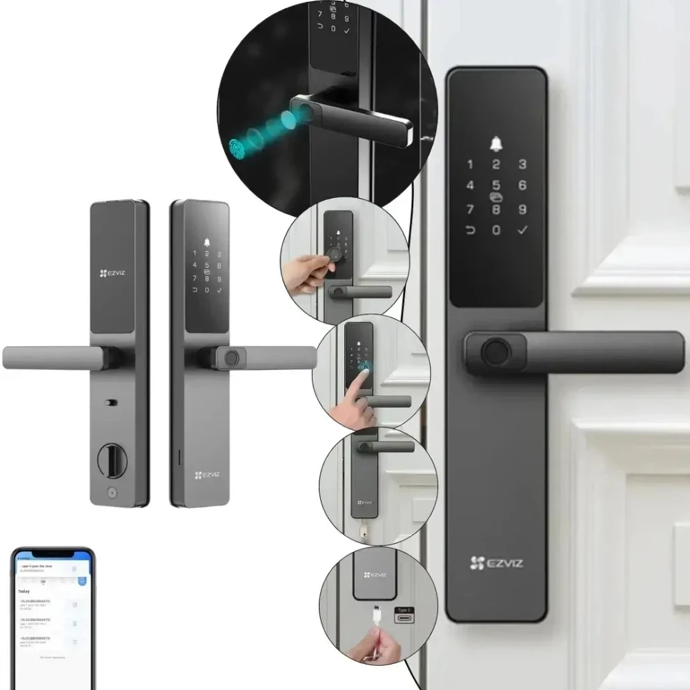 smart door lock biometric unlock - 3