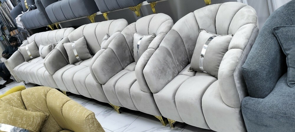 طقم كنب جديد جاهز للبيع - 3