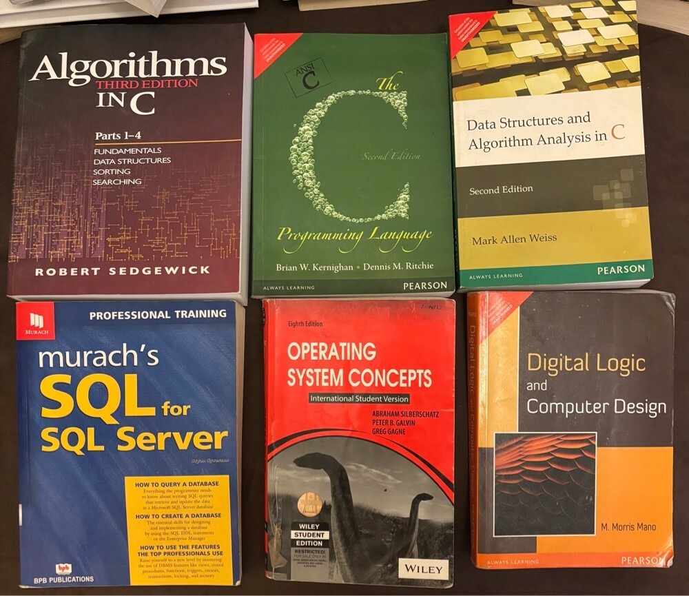 Story books, computer books , GRE - 5