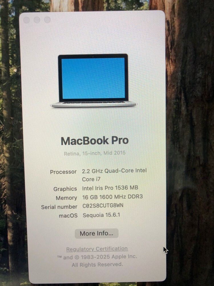 MacBook Pro core i7 15.4’inch - 2