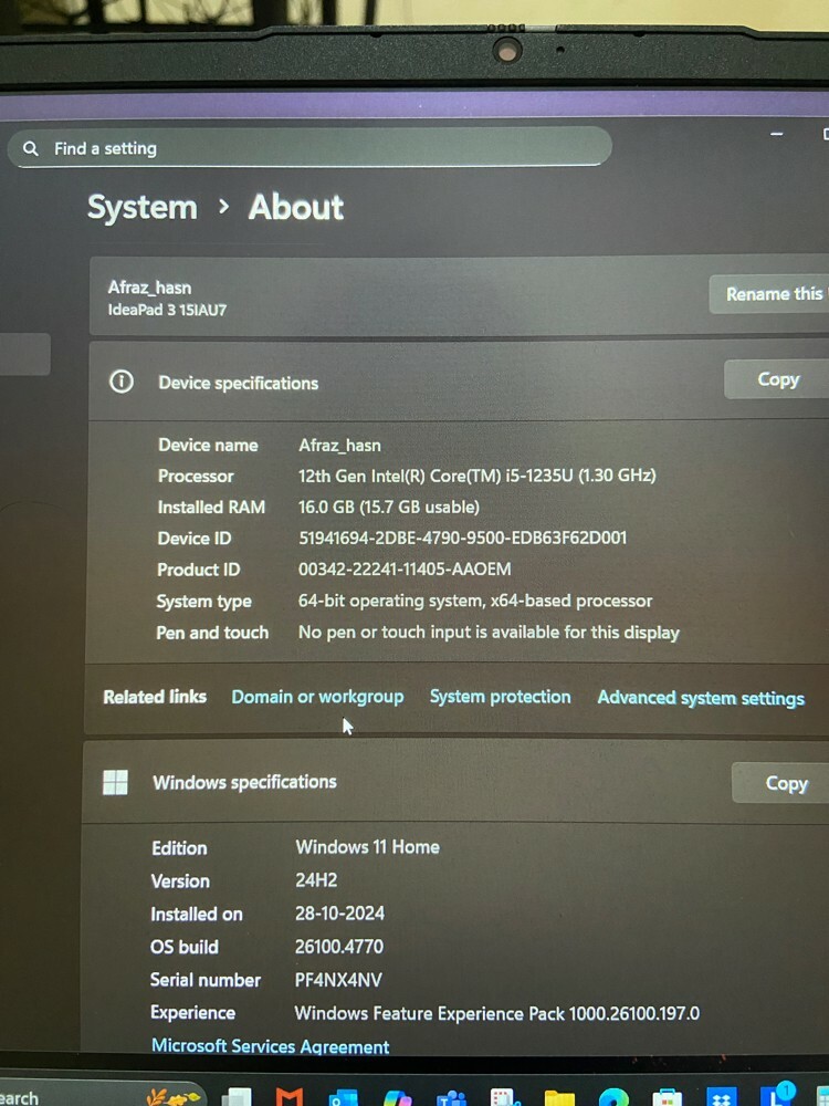 Lenovo ideapad 3 512GB SSD,15.6” - 3
