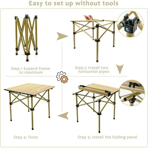 Toby Foldable Camping Table - 2