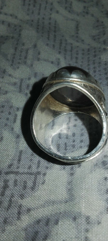خاتم فضه بحجر - 1