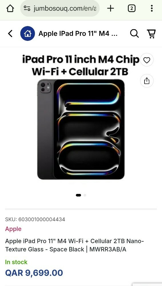 16/2TB 11" iPad Pro M4 Cellular - 3