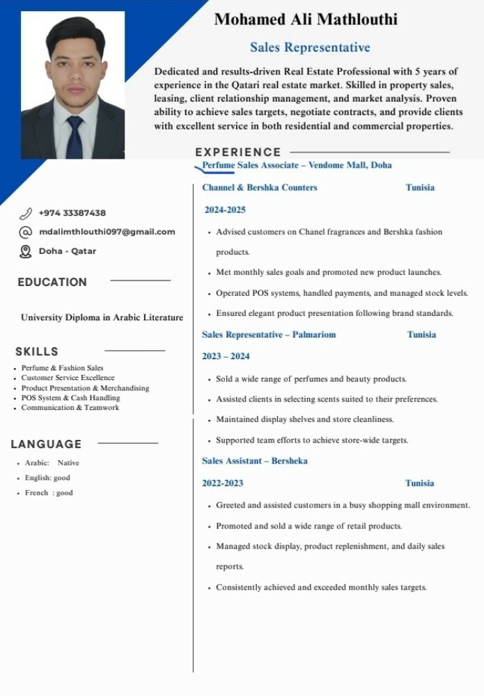 Job search in sales - 1