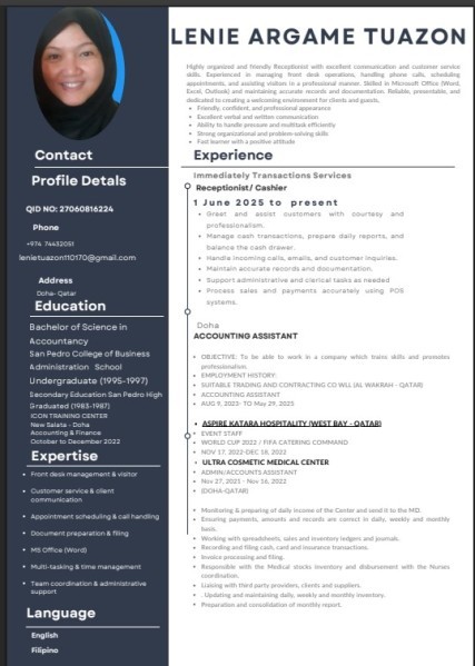 Receptionist / Accountant - 2