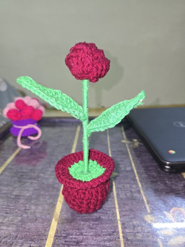 crochet rose - 3
