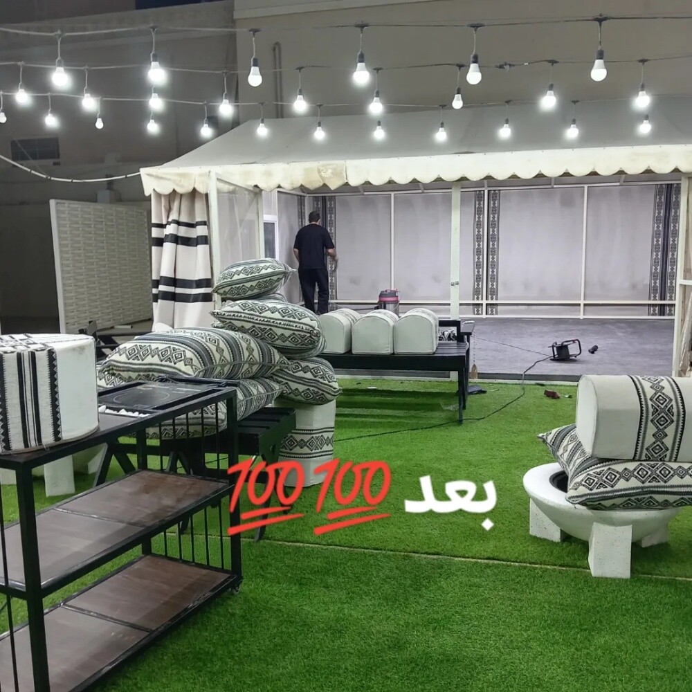 غسيل الخيمة والمجالس والكباين - 7