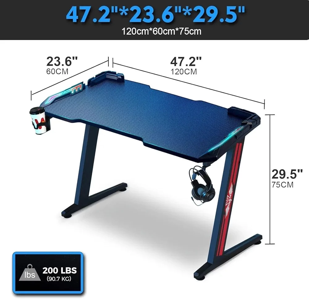 Gaming table with RGB lights - 5