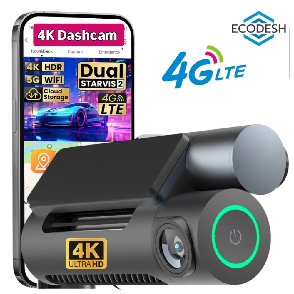 4k 4G car dashcam live video  gps - 1