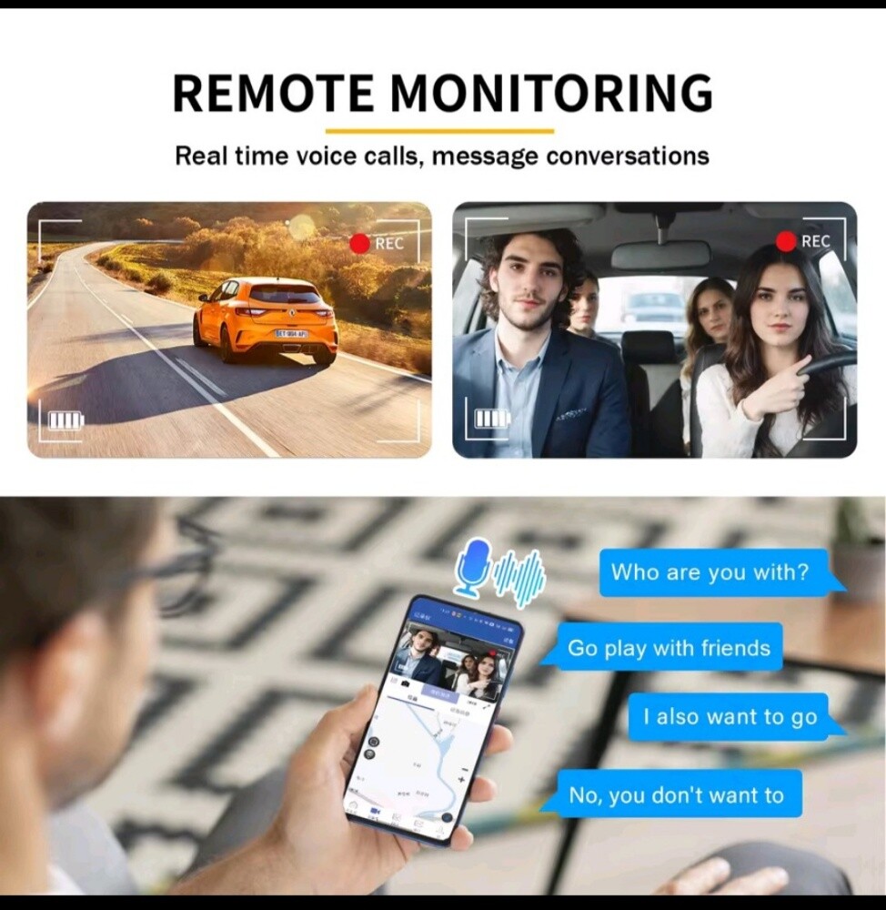 4k 4G car dashcam live video  gps - 3