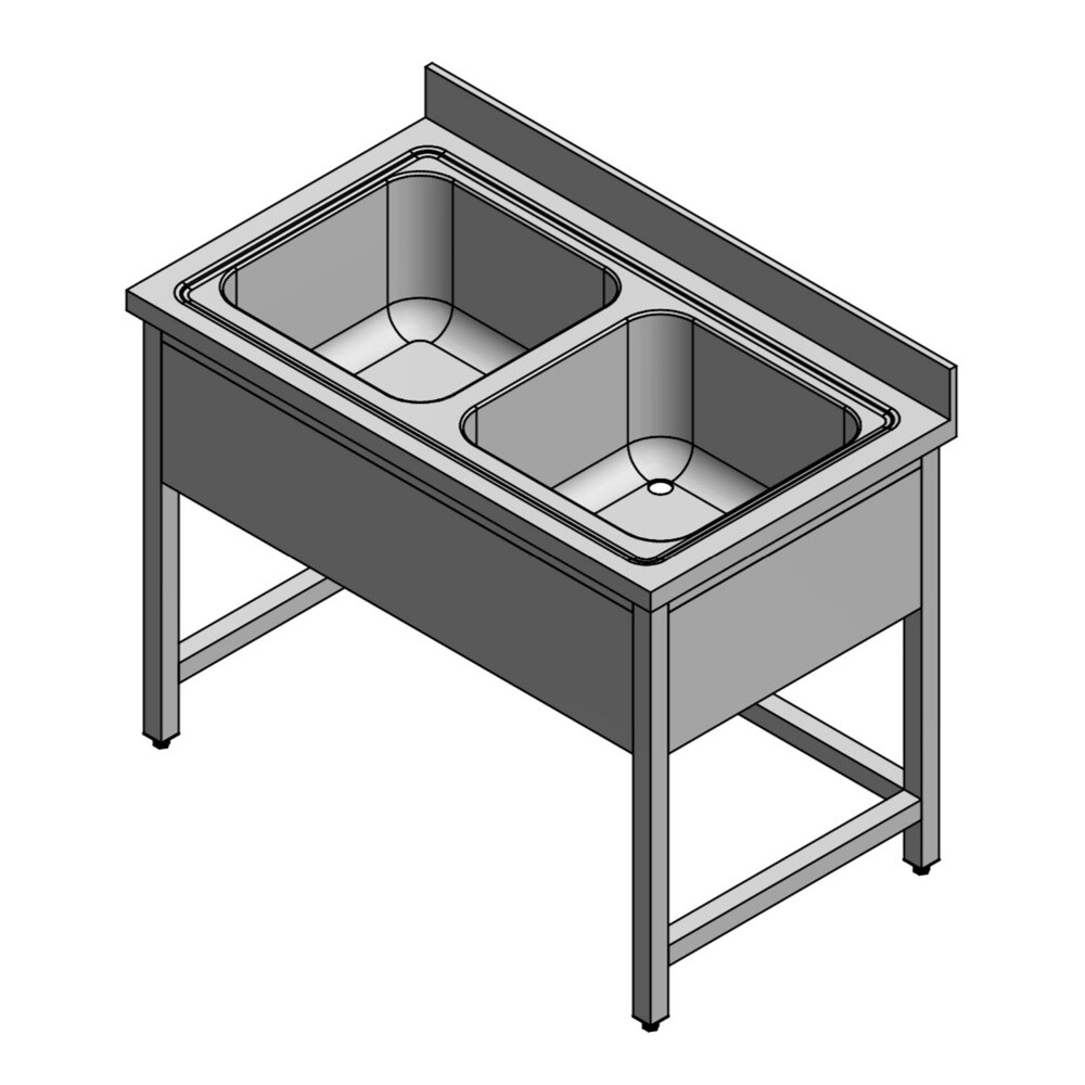 SS 2 Bowl Sink - 2