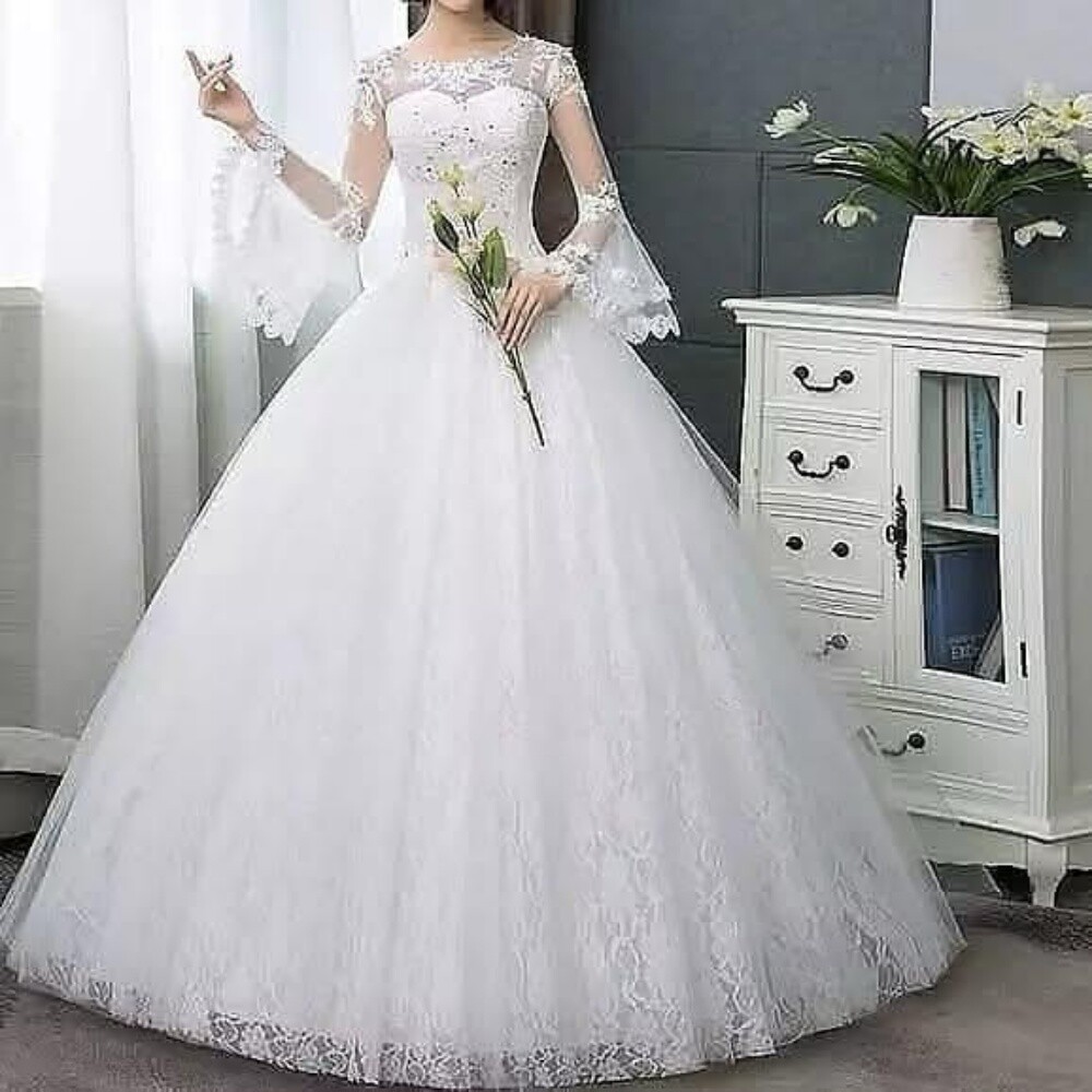 Brand new wedding dress for rent - 10