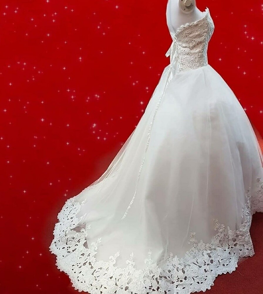 Brand new wedding dress for rent - 16