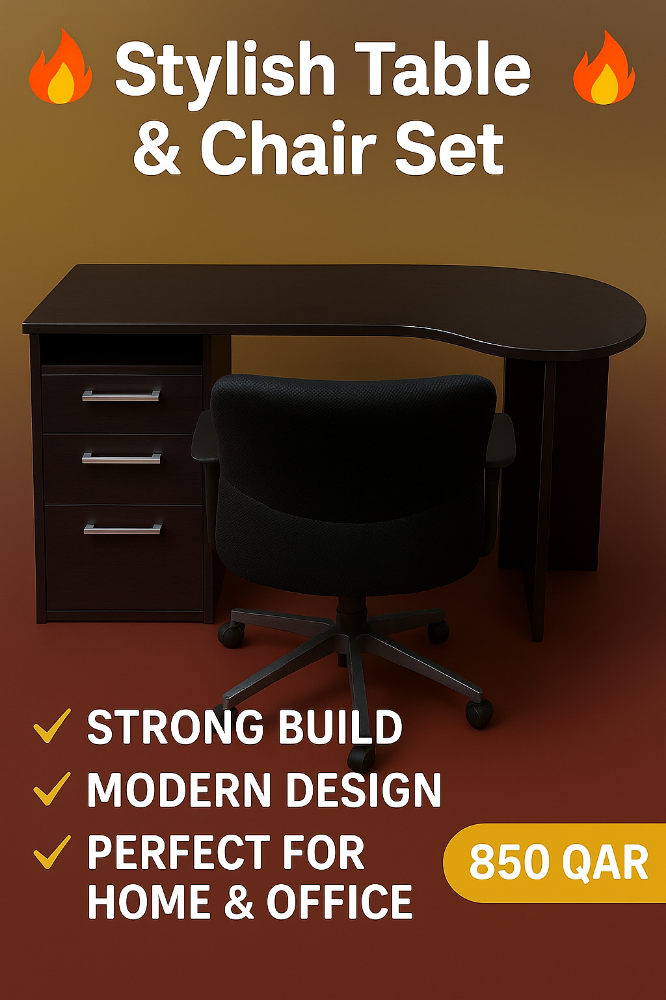 Stylish Table & Chair - 1
