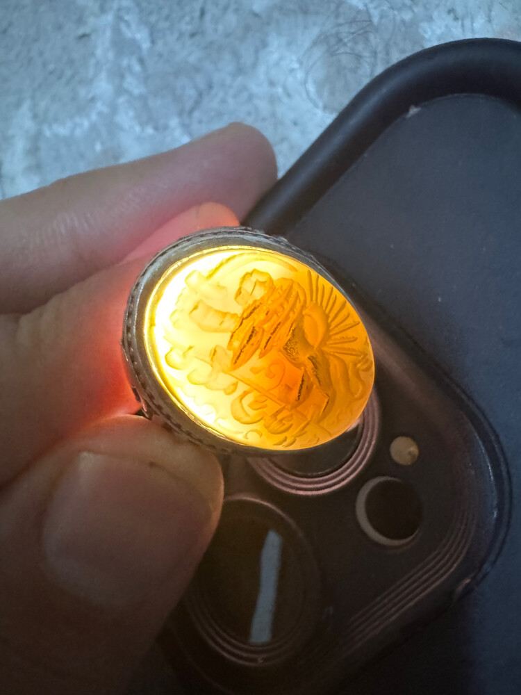 ring yemani agate - 3