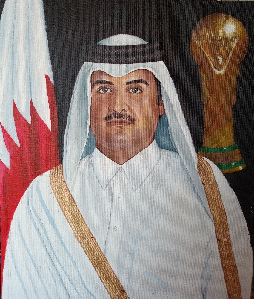 artiste painting fatima - 3