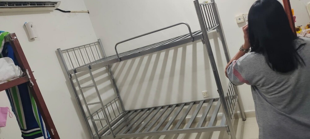 New Wooden Steel Bed , Cupboard - 24