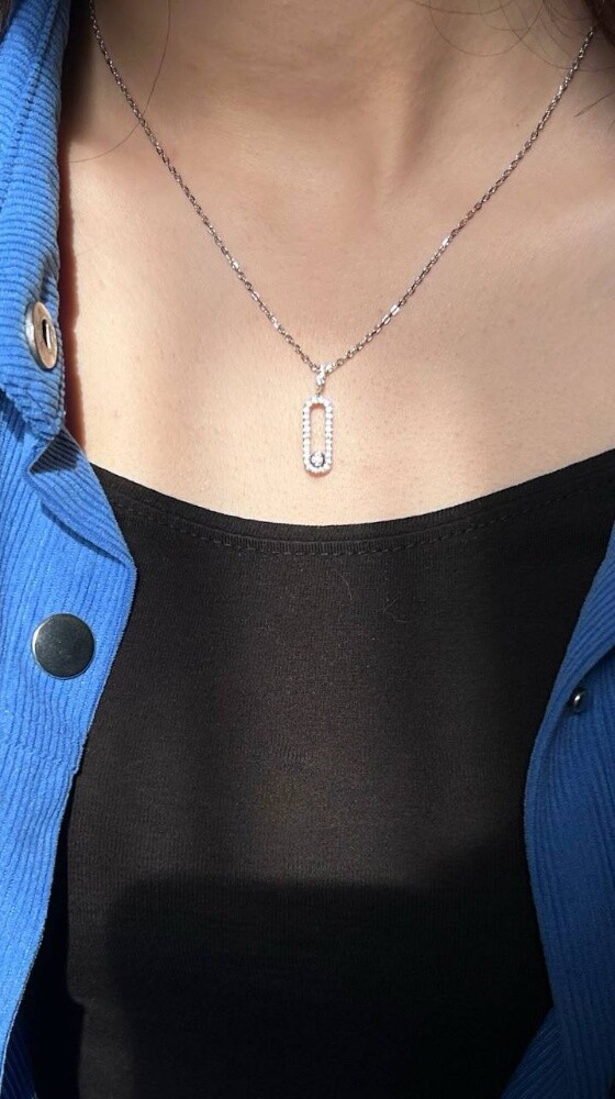 Messika Move Uno Pave Necklace - 3