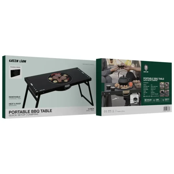 Green Lion Portable BBQ Table - 3
