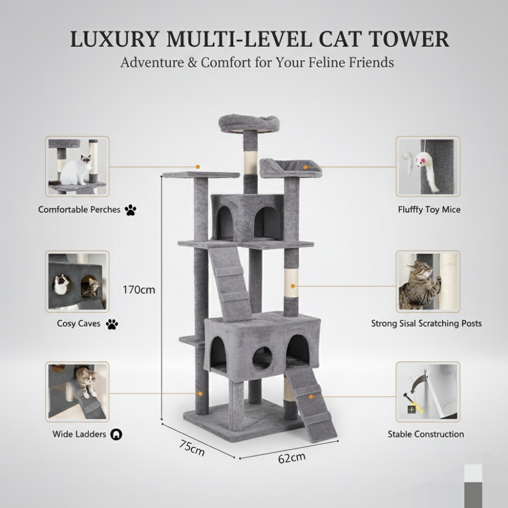 Multi-Layer Cat Tower - 1