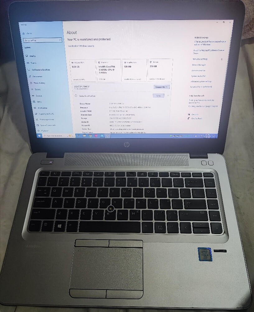 Hp Elitebook G3 i5 6gen 8/256ssd - 1