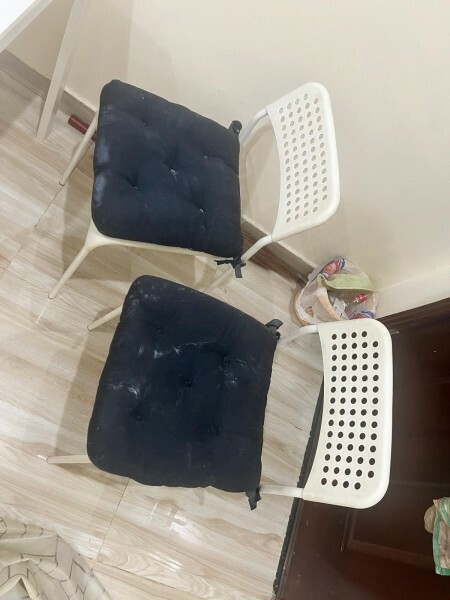 IKEA DINNING TABLE WITH 4 CHAIRS - 1
